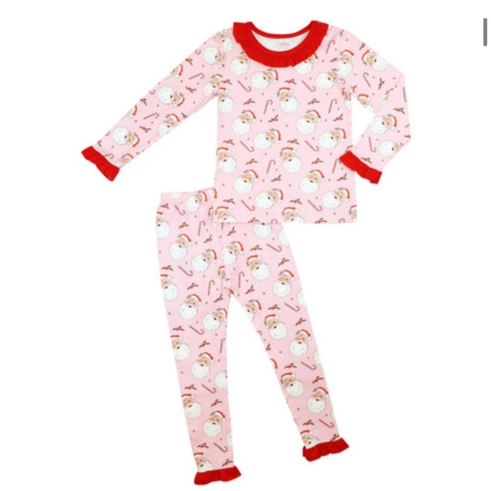 Cecil and Lou Retro Santa Claus Christmas PJs Pajama Set